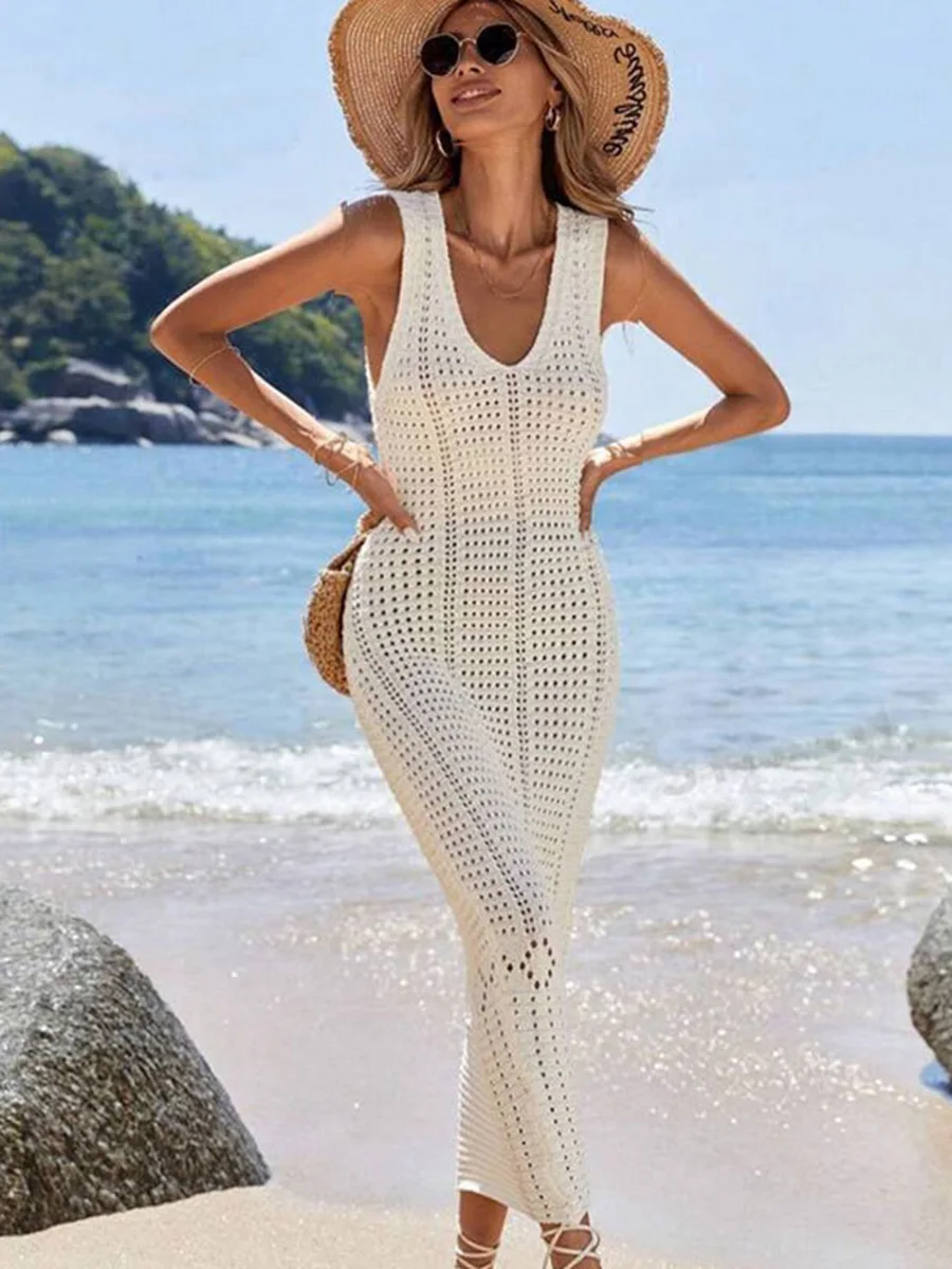 S - XL 2025 V คอ Hollow Out โค - Cover Up Kaftan บทวิจารณ์และราคา