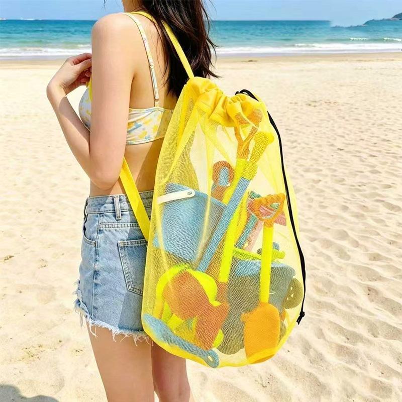 กระเป๋าเก็บของชายหาดแบบตาข่ายพ - Tote Bag Beach บทวิจารณ์และราคา