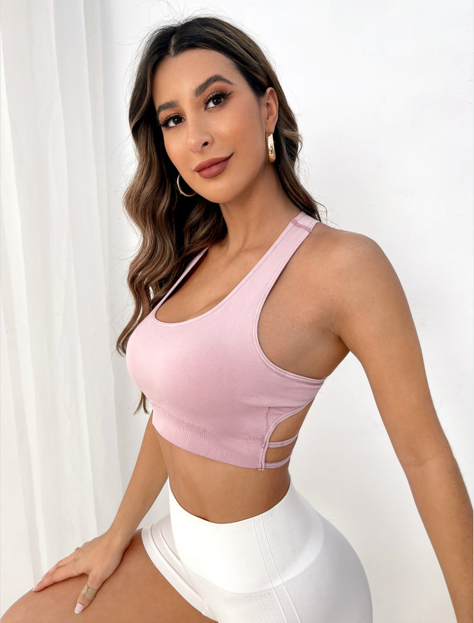 Breathable กีฬา Bra ฟิตเนส Top - Crop Top Crochet บทวิจารณ์และราคา