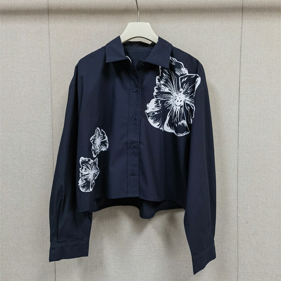 ชุดเสื้อเชิ้ตพิมพ์ลายดอกไม้สีข - Romper Floral Print บทวิจารณ์และราคา