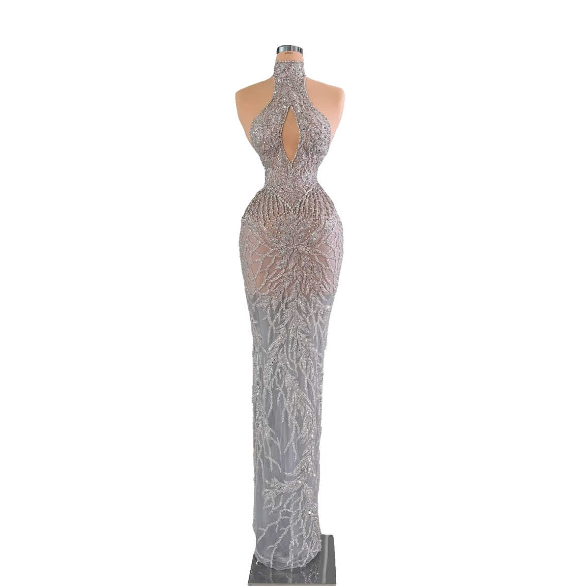 ชุดราตรีทรงเรียบหรู คอแบบฮัลเต - Maxi Dress Halter บทวิจารณ์และราคา